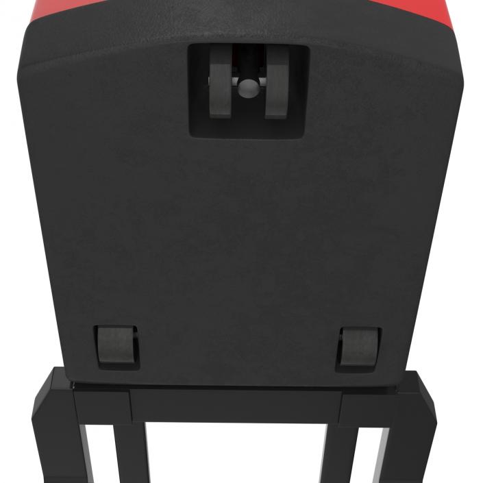 Electric Walkie Stacker Rigged Red 3D model