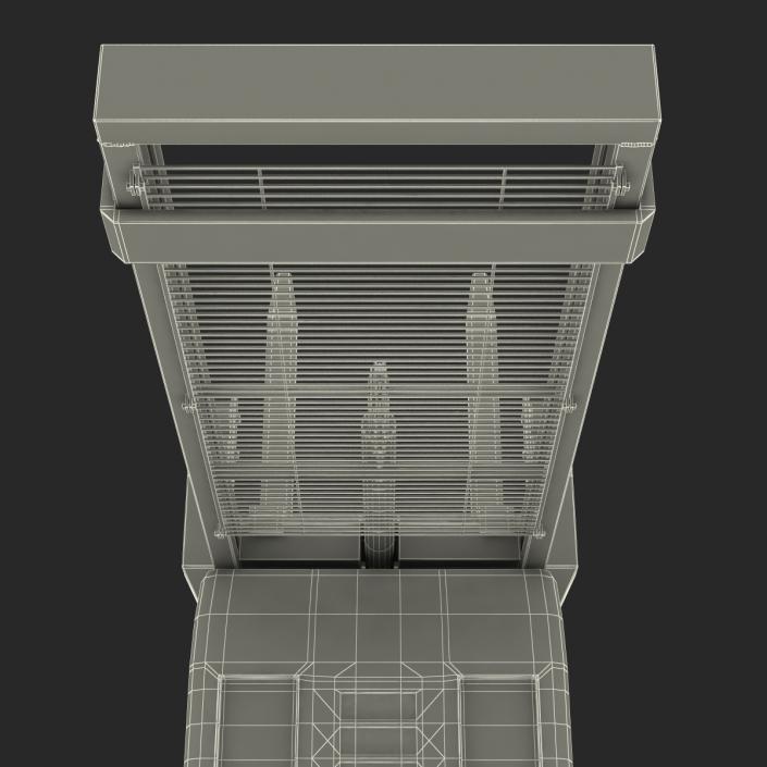 Electric Walkie Stacker Rigged Red 3D model