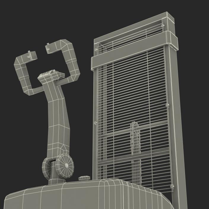 Electric Walkie Stacker Rigged Red 3D model