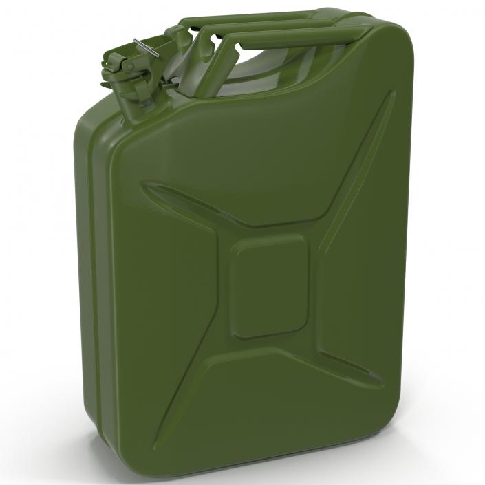 3D Jerry Can Metal Gas Can model