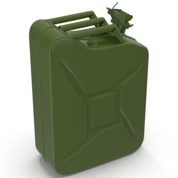 3D Jerry Can Metal Gas Can model