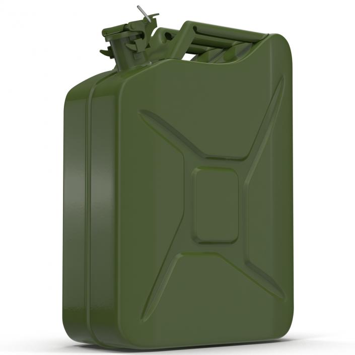 3D Jerry Can Metal Gas Can model