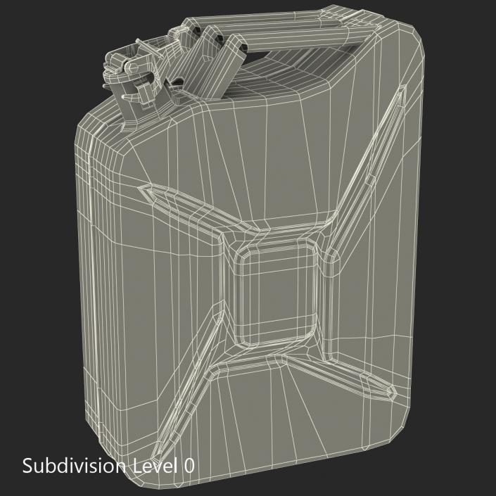 3D Jerry Can Metal Gas Can model