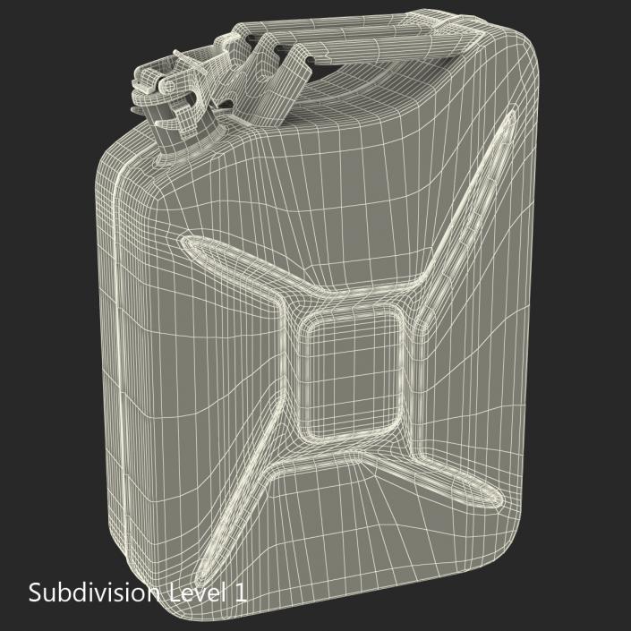 3D Jerry Can Metal Gas Can model