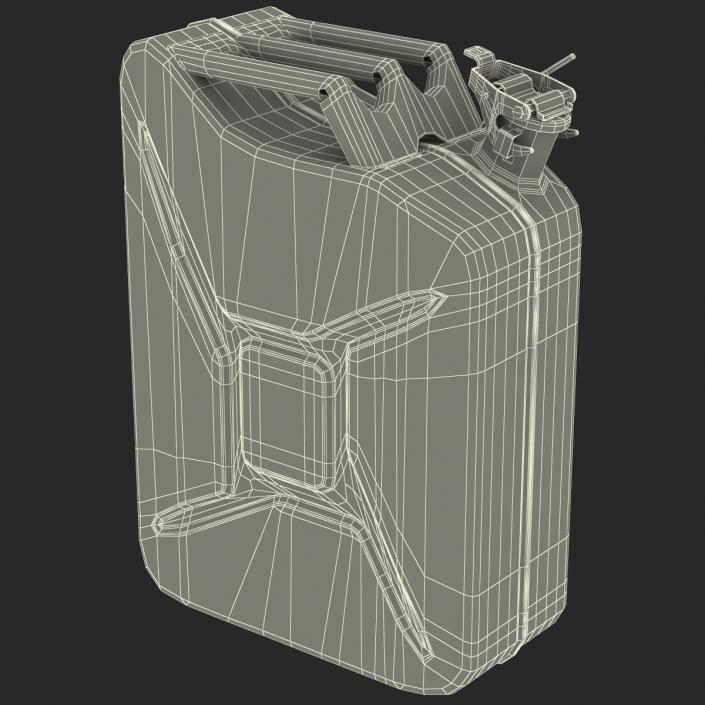 3D Jerry Can Metal Gas Can model