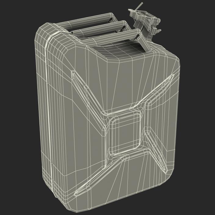 3D Jerry Can Metal Gas Can model