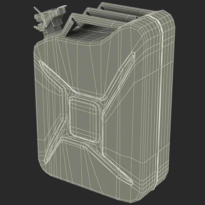 3D Jerry Can Metal Gas Can model