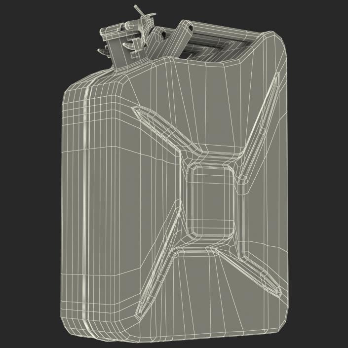 3D Jerry Can Metal Gas Can model