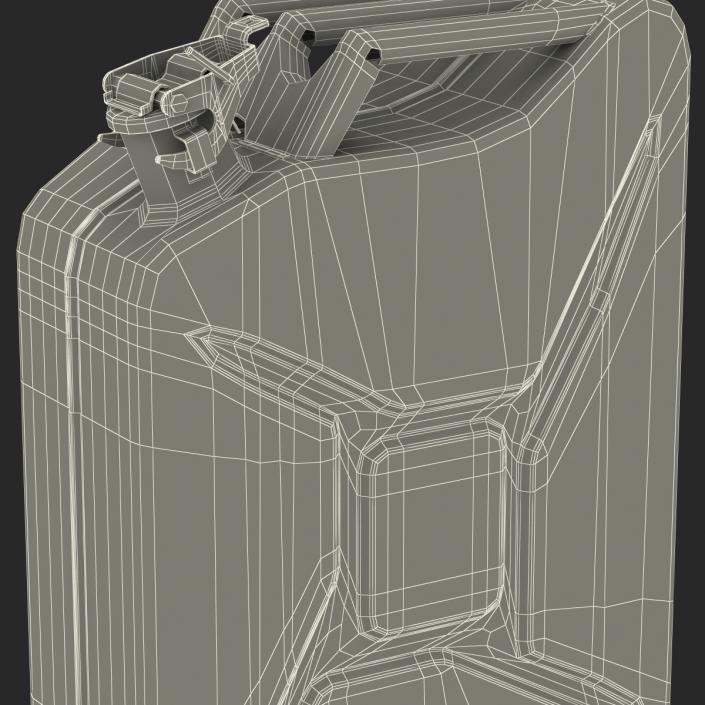 3D Jerry Can Metal Gas Can model