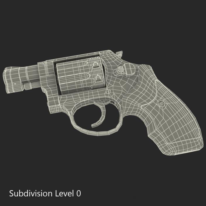 3D model Revolver Smith and Wesson