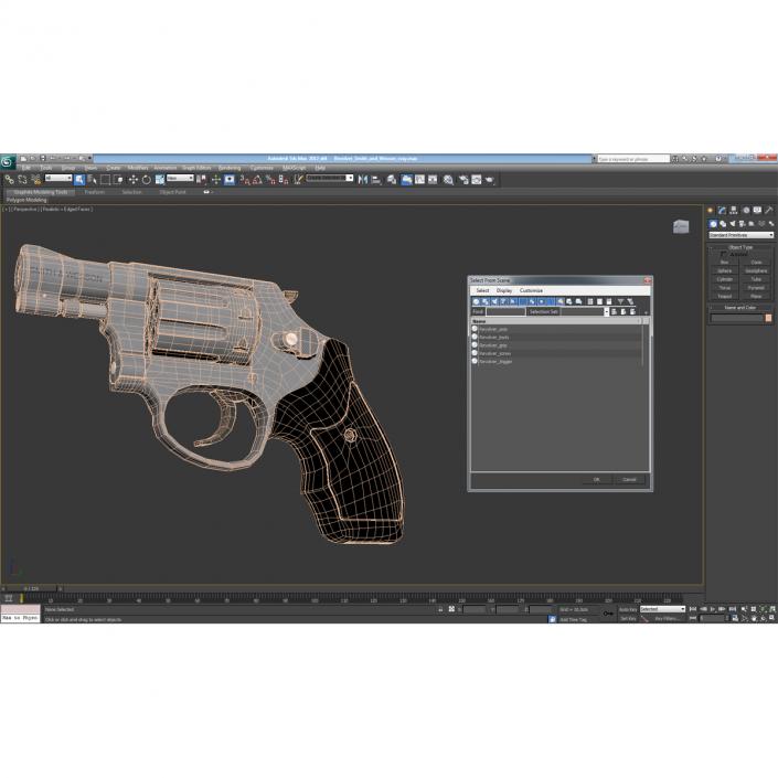 3D model Revolver Smith and Wesson