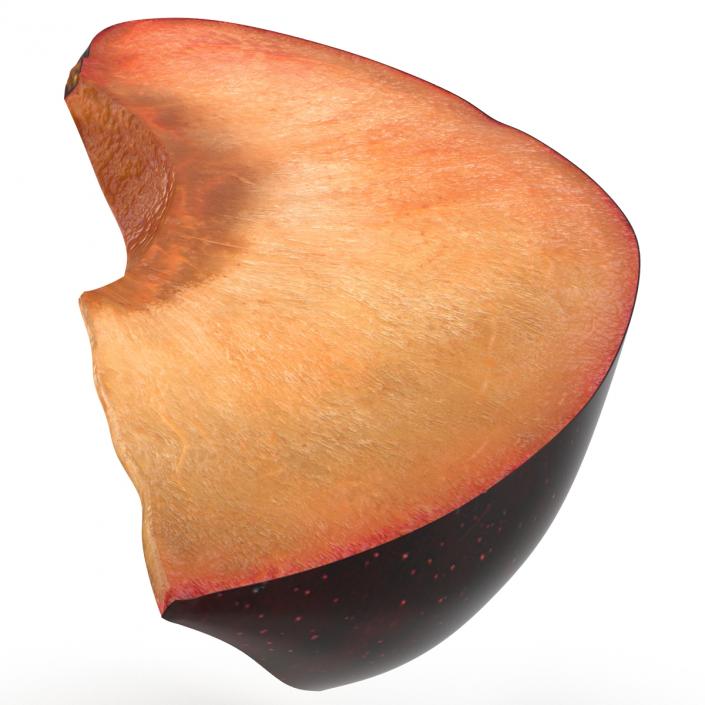 3D Sliced Plum