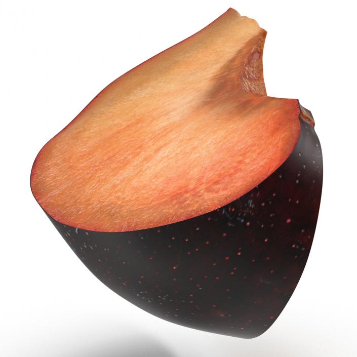 3D Sliced Plum