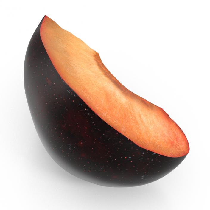 3D Sliced Plum