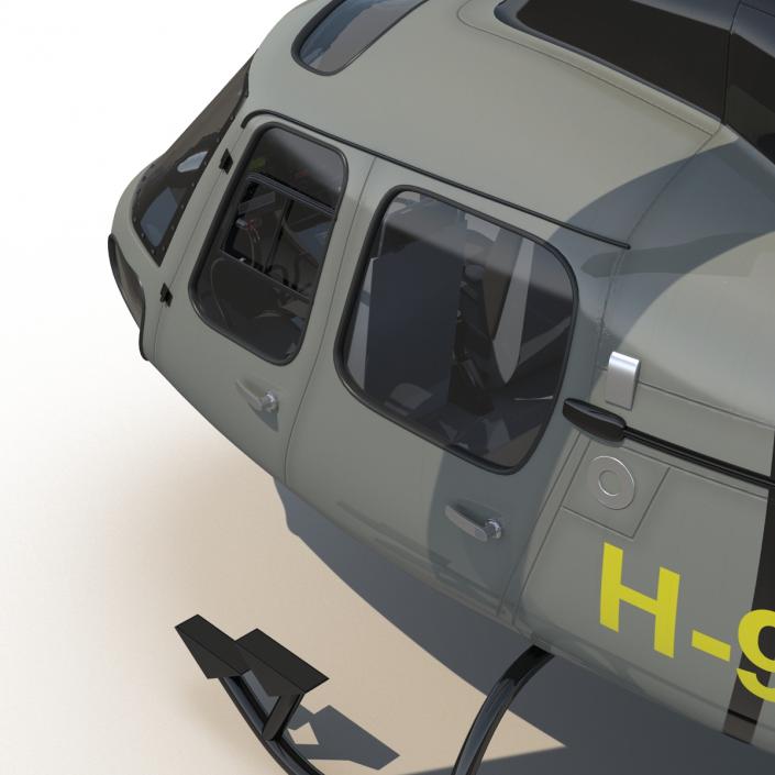 3D Light Private Helicopter Eurocopter AS355 E model