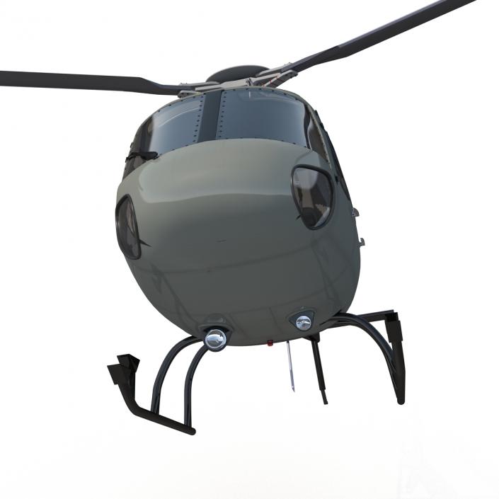 3D Light Private Helicopter Eurocopter AS355 E model