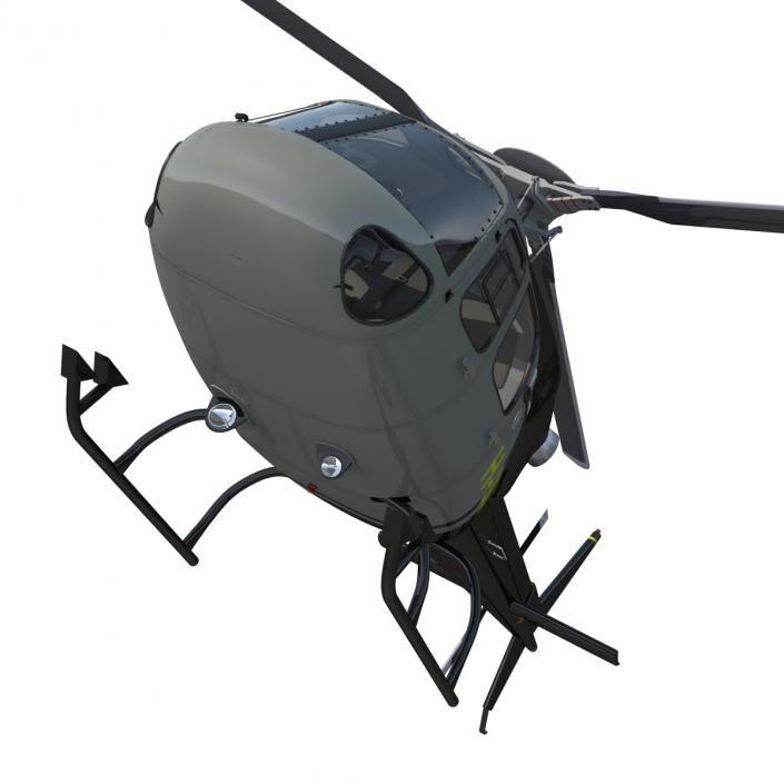 3D Light Private Helicopter Eurocopter AS355 E model