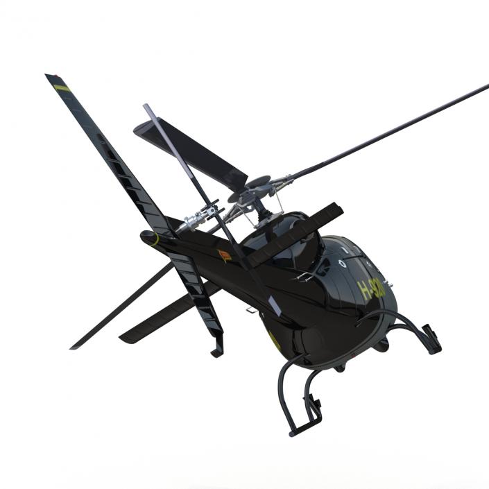 3D Light Private Helicopter Eurocopter AS355 E model