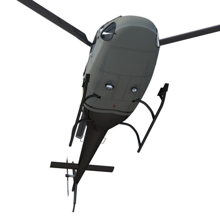 3D Light Private Helicopter Eurocopter AS355 E model