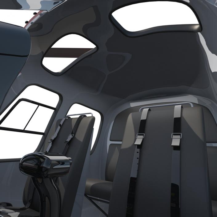 3D Light Private Helicopter Eurocopter AS355 E model