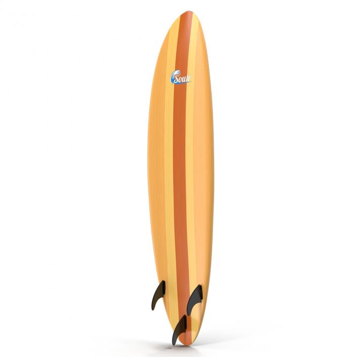 Surfboard Funboard Set 3D