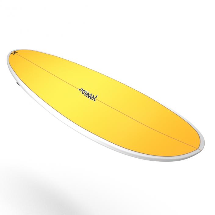 Surfboard Funboard Set 3D