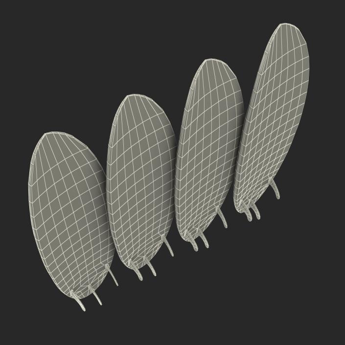 Surfboard Funboard Set 3D