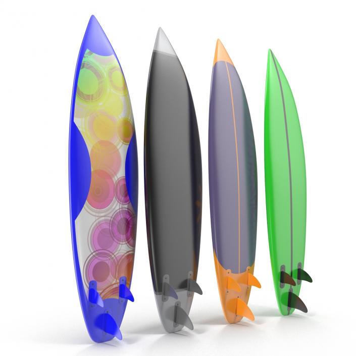 Surfboard Shortboard 3D Models Set 3D model