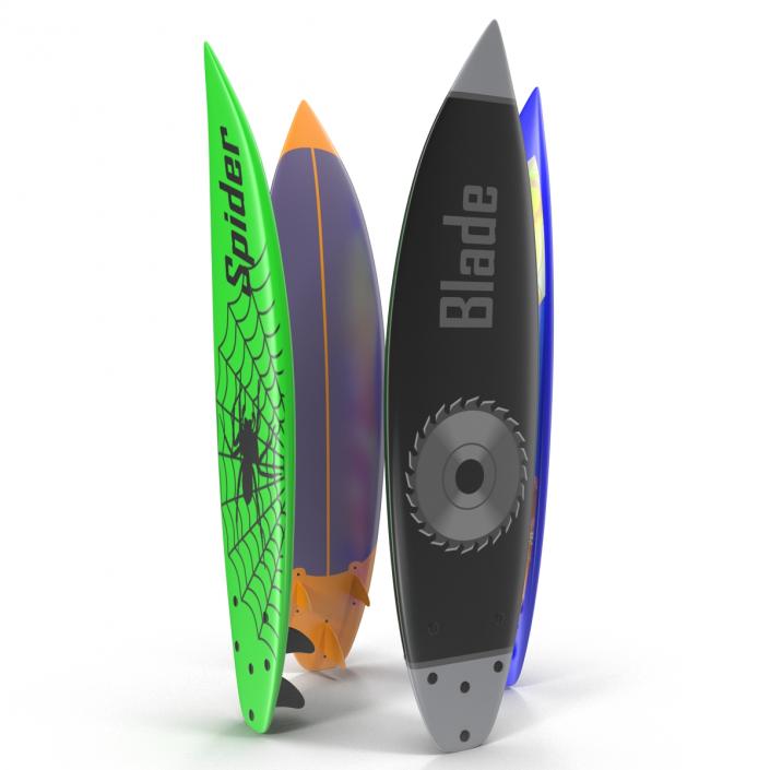 Surfboard Shortboard 3D Models Set 3D model