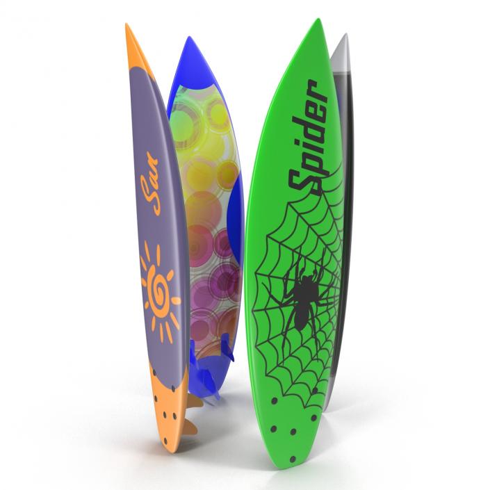 Surfboard Shortboard 3D Models Set 3D model