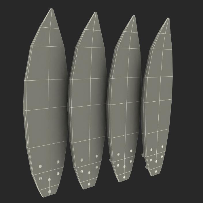 Surfboard Shortboard 3D Models Set 3D model