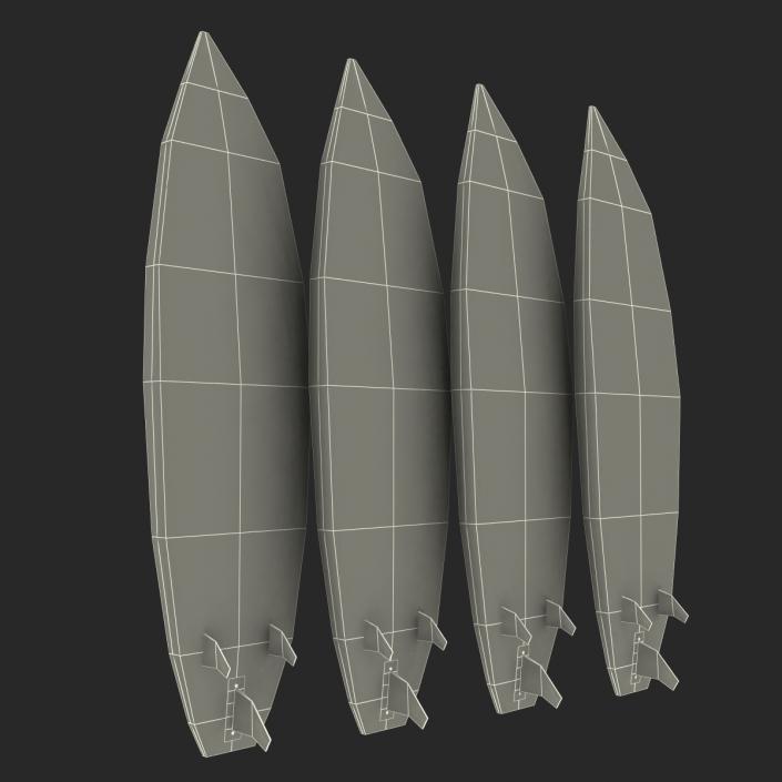 Surfboard Shortboard 3D Models Set 3D model