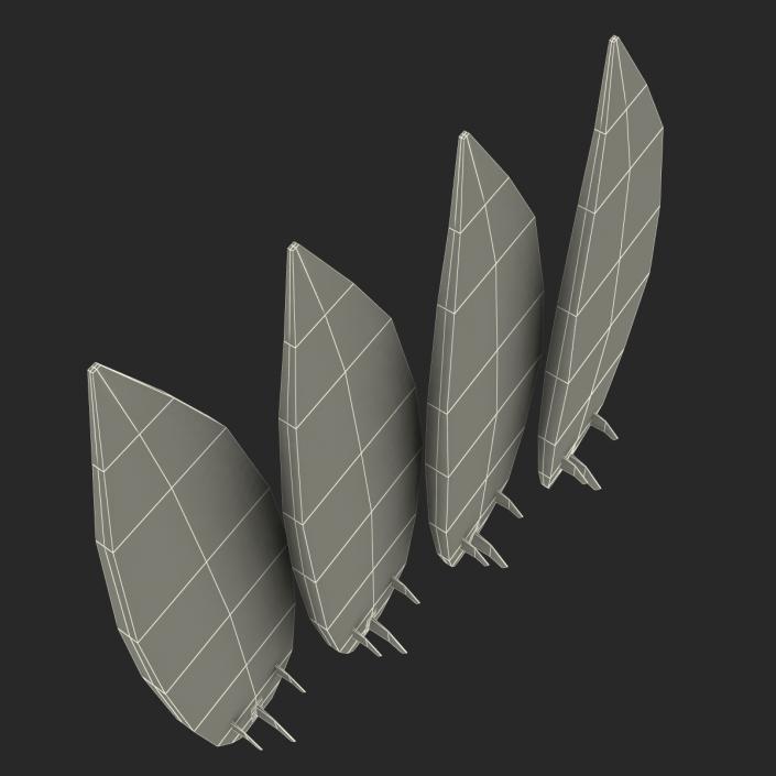 Surfboard Shortboard 3D Models Set 3D model