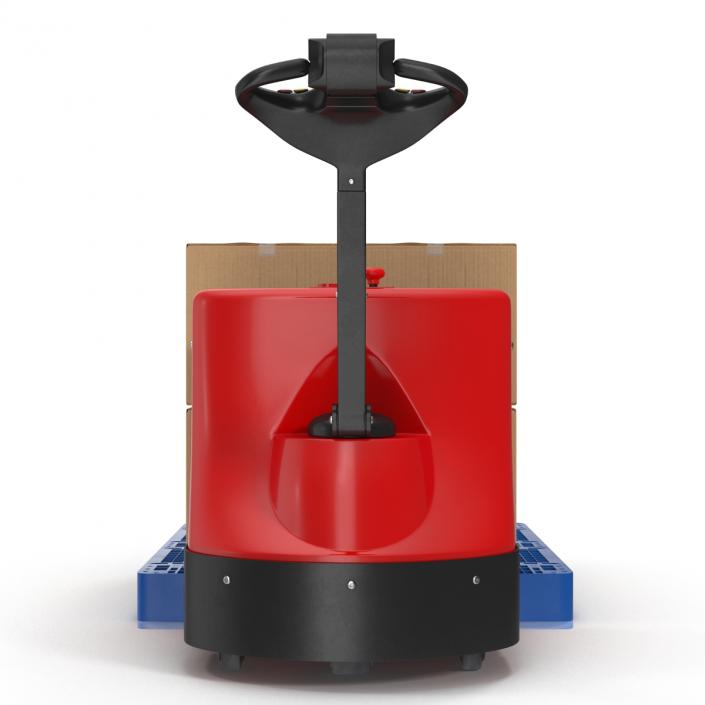 Powered Pallet Jack and Plastic Pallet 3D Models Set 2 3D model