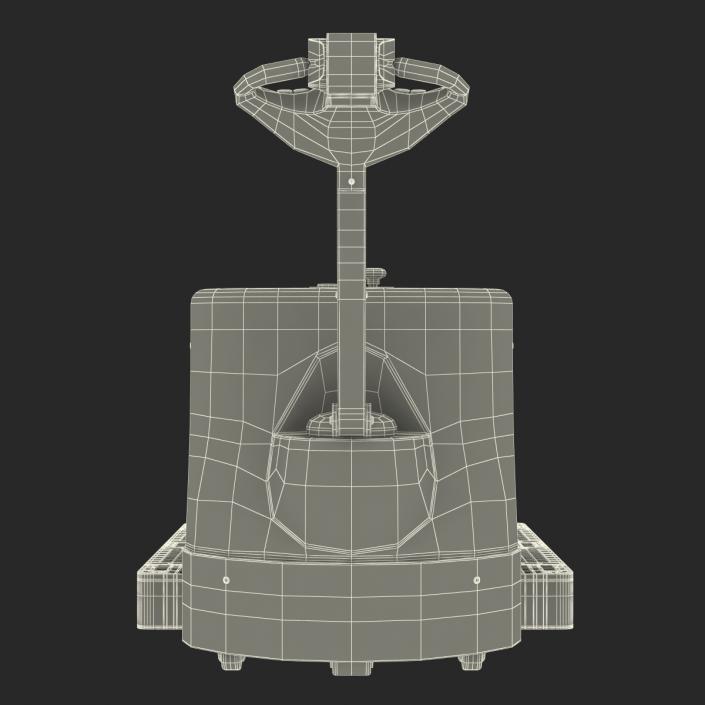 3D model Powered Pallet Jack and Plastic Pallet 2