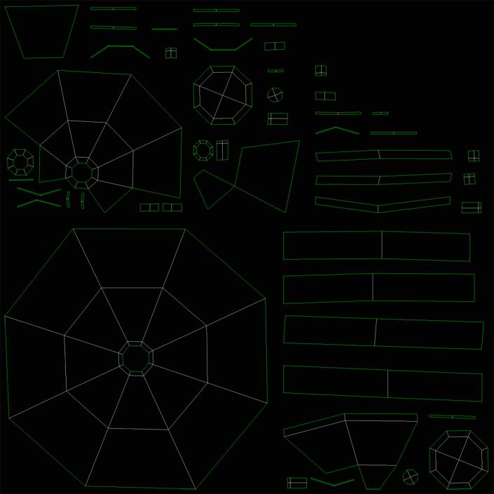 Helicopter Eurocopter AS355 Rigged 3D model