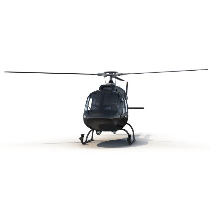 Helicopter Eurocopter AS355 Rigged 3D model