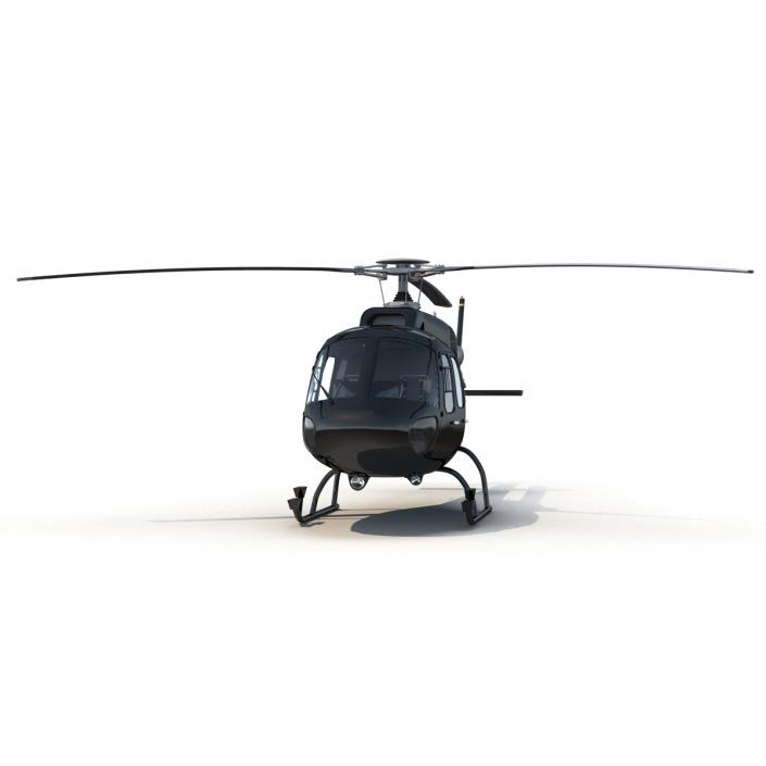 Helicopter Eurocopter AS355 Rigged 3D model