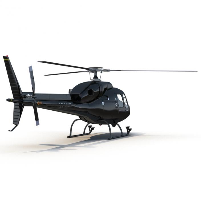 Helicopter Eurocopter AS355 Rigged 3D model