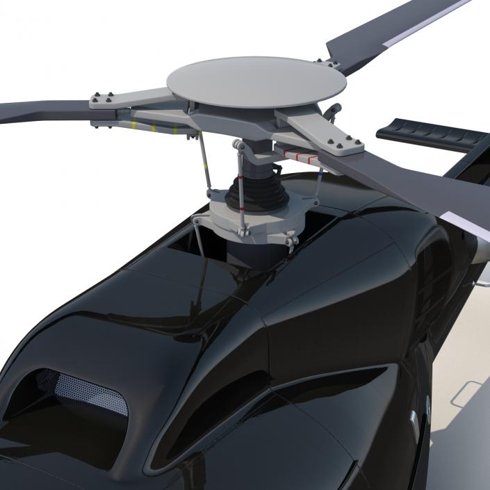 Helicopter Eurocopter AS355 Rigged 3D model