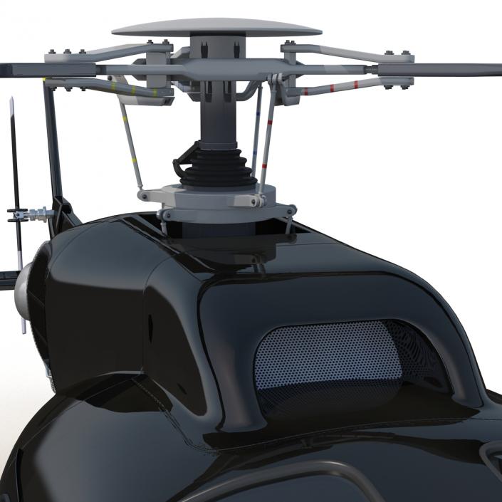 Helicopter Eurocopter AS355 Rigged 3D model