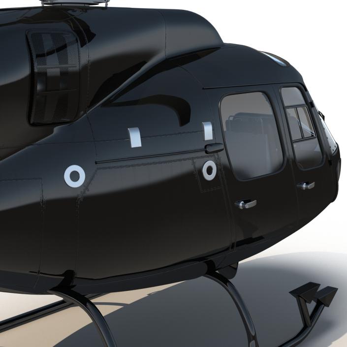 Helicopter Eurocopter AS355 Rigged 3D model