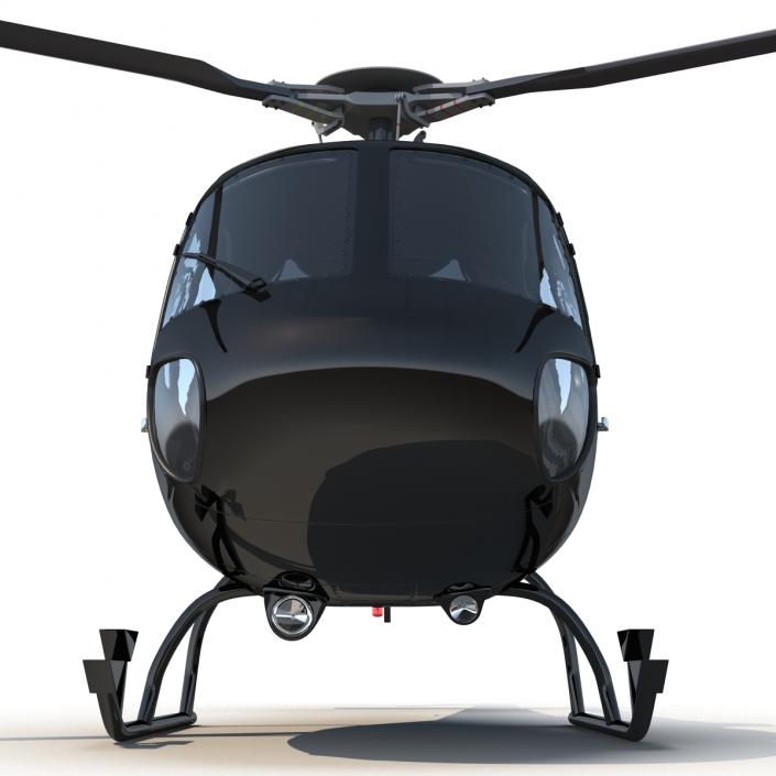 Helicopter Eurocopter AS355 Rigged 3D model