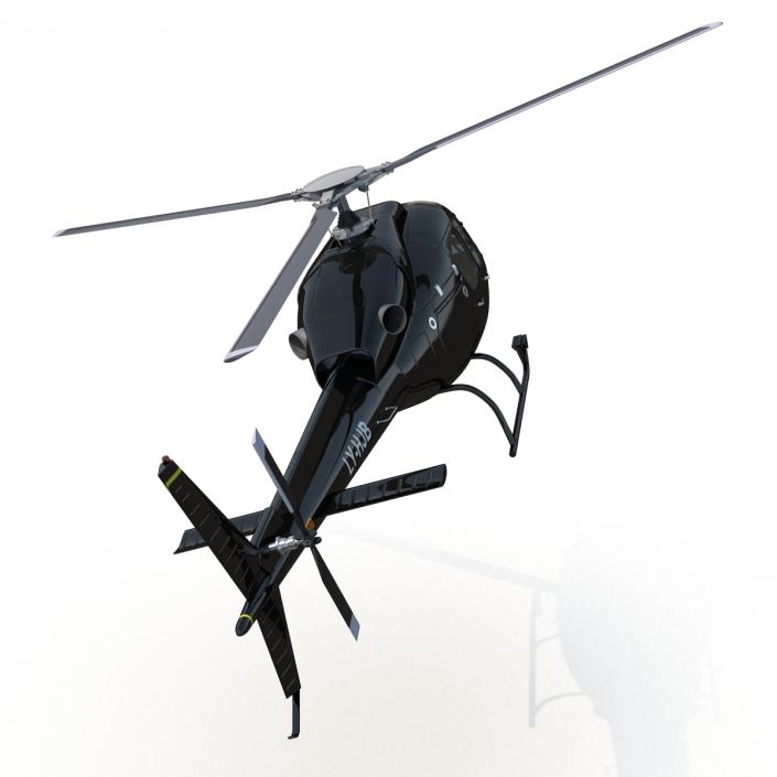 Helicopter Eurocopter AS355 Rigged 3D model