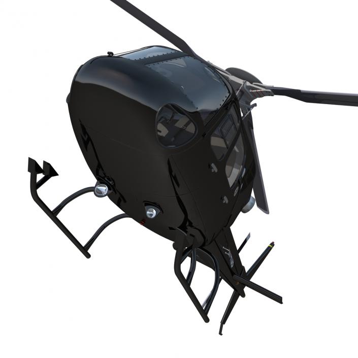 Helicopter Eurocopter AS355 Rigged 3D model