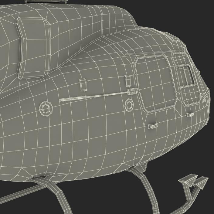 Helicopter Eurocopter AS355 Rigged 3D model