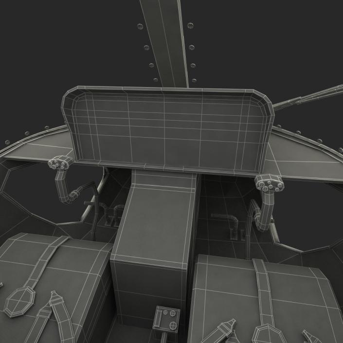 Helicopter Eurocopter AS355 Rigged 3D model