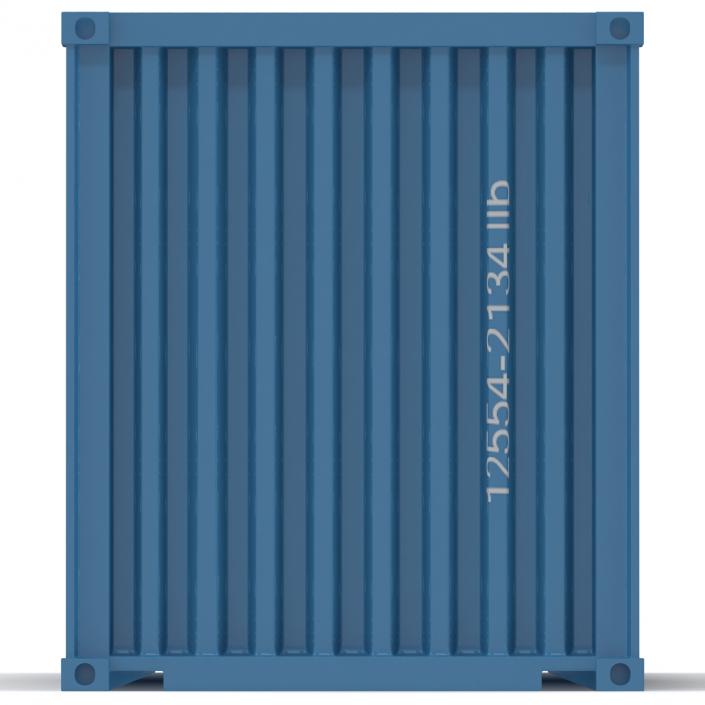 40 ft High Cube Container Blue 2 3D