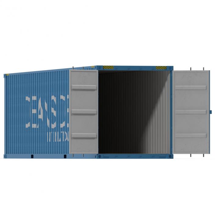 40 ft High Cube Container Blue 2 3D