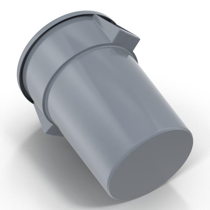 Plastic Garbage Can 3D model